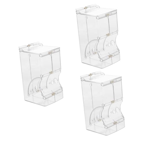 Angoily 3st Futterautomat Für Hamster Futterautomat Für Meerschweinchen Futterspender Für Hamster Futterspender Für Rennmäuse Hamster Trinkspender Futternäpfe Für Hamster Acryl Automatisch von Angoily