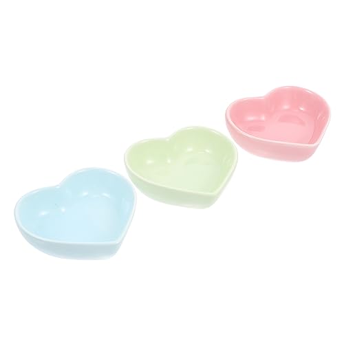 Angoily Herzförmiges Futternapf-Set Für Haustiere – 3-teiliges Futternapf-Set Aus Keramik Für Hamster Und Eichhörnchen Angoily Herzförmiges Futternapf-Set Für Haustiere – 3-teiliges Futternapf-Set Aus Keramik Für Hamster Und Eichhörnchen von Angoily