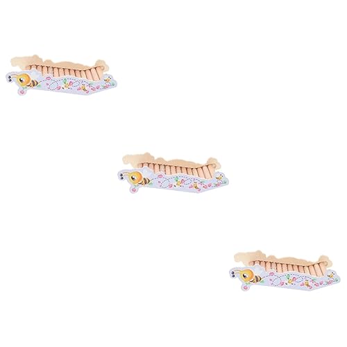 Angoily 3st Hamster-kletterleiter Kauspielzeug Für Meerschweinchen Hamsterspielplatz Dekoratives Hamsterspielzeug Spielzeug Für Rennmäuse Lustige Hamsterleiter Hölzern Empfindlich von Angoily