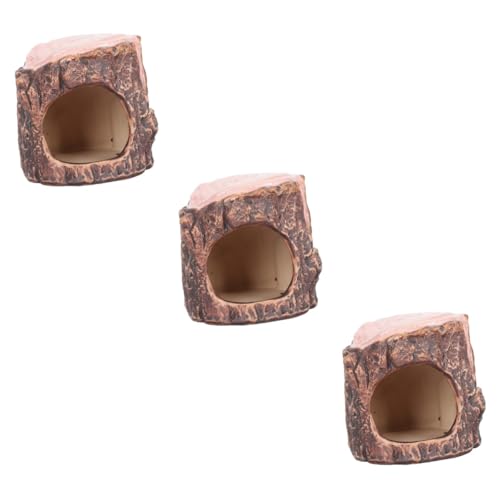 Angoily 3St Hamsternest aus Keramik dekoratives Haustiernest Einstreu für Hamsterkäfige Spielzeug Spielset aus Holz einfaches Haustierhaus Praktisches Keramiknest für Haustiere Hase Igel von Angoily