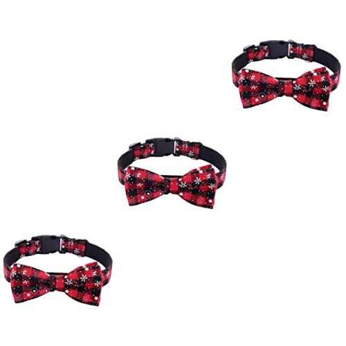 Angoily 3-teiliges Katzen- Und Hundehalsband Weihnachtliches Schneeflocken-Design Verstellbares Nylonhalsband Für Ihr Haustier Angoily 3-teiliges Katzen- Und Hundehalsband Weihnachtliches Schneeflocken-Design Verstellbares Nylonhalsband Für Ihr Haustier von Angoily