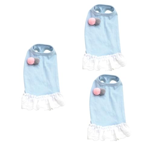 Angoily 3-teiliges Spitzenrock-hundekleid Weste Hundekostüm Für Draußen Modisch Leicht Zu Tragen Größe XL Angoily 3-teiliges Spitzenrock-hundekleid Weste Hundekostüm Für Draußen Modisch Leicht Zu Tragen Größe XL von Angoily