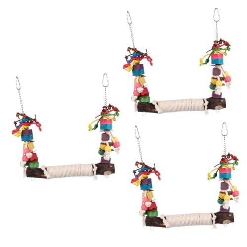 Angoily 3 Stücke Papagei Schaukel Für Vögel Vogel Kauen Spielzeug Baumwolle Seil Schaukel Vogel Spielzeug Vogelkäfig Zubehör Angoily 3 Stücke Papagei Schaukel Für Vögel Vogel Kauen Spielzeug Baumwolle Seil Schaukel Vogel Spielzeug Vogelkäfig Zubehör von Angoily