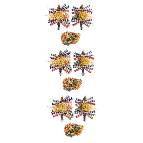 Angoily 3st Papagei Spielzeug Vogelglocken Spielzeug Papageienspielzeug Aus Rattan Vogelschaukel Spielzeug Papageien-hängespielzeug Vogelzubehör Vogelspielzeug Der Vogel Metall Hölzern Angoily 3st Papagei Spielzeug Vogelglocken Spielzeug Papageienspielzeug Aus Rattan Vogelschaukel Spielzeug Papageien-hängespielzeug Vogelzubehör Vogelspielzeug Der Vogel Metall Hölzern von Angoily
