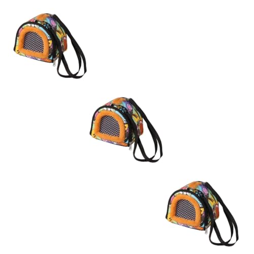 Angoily 3St Haustierkäfige für Kleintiere transparenter Rucksack Rucksackträger für Tiere Hamster Schlafsack Haustiertasche Transportbox für Haustiere Meerschweinchen Geschirr von Angoily