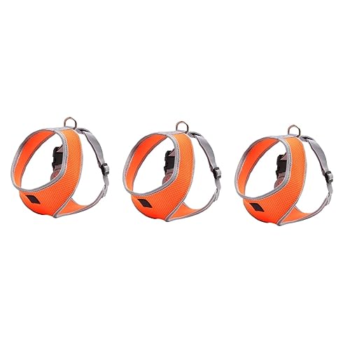 Angoily 3 Stücke Leine Für Hunde Orange Hund Komfort Weste Haustier Strap Einfach Kragen Angoily 3 Stücke Leine Für Hunde Orange Hund Komfort Weste Haustier Strap Einfach Kragen von Angoily