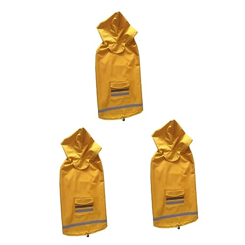 Angoily 3st Wimperntusche Haustier Slicker Slicker Regenmantel Regenjacke Labrador Retriever Doppelschicht Angoily 3st Wimperntusche Haustier Slicker Slicker Regenmantel Regenjacke Labrador Retriever Doppelschicht von Angoily