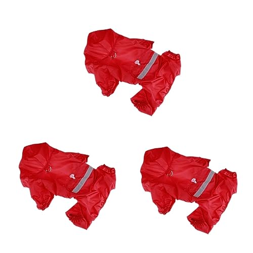 Angoily 3-teiliges Hunde-regenbekleidungsset Für Hunde Regenmantel Mit Haustier-Regenjacke Reflektierend Atmungsaktiv Modisch Einzigartiger Stil Größe 2XL Angoily 3-teiliges Hunde-regenbekleidungsset Für Hunde Regenmantel Mit Haustier-Regenjacke Reflektierend Atmungsaktiv Modisch Einzigartiger Stil Größe 2XL von Angoily