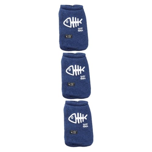 Angoily 3stücke Pet Dog Strickpullover Für Winter Flauschige Hundekleidung Für Katzen Und Hunde Blau Bequem Und Warm Für Aktivitäten Im Freien Und Drinnen von Angoily