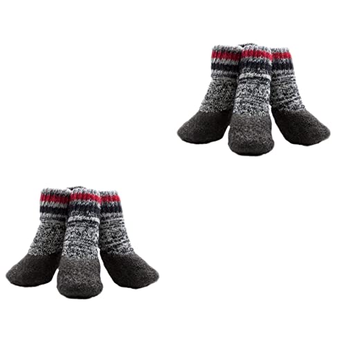 Angoily 4 Paare Hundesocken Für Holzböden Schneestiefel Für Schneeschuhe Haustier Haustier Baumwollsocken Mit Hundegriff Chihuahua Laufschuhe rutschfest Angoily 4 Paare Hundesocken Für Holzböden Schneestiefel Für Schneeschuhe Haustier Haustier Baumwollsocken Mit Hundegriff Chihuahua Laufschuhe rutschfest von Angoily
