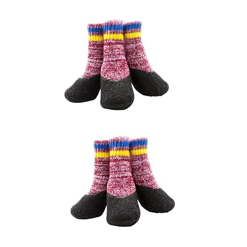 Angoily wasserdichte Socken 4 Paare Sockenschuhe Wanderstiefel Hündchen von Angoily