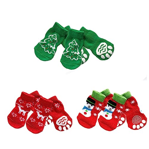 Angoily 4er-Pack Weihnachtssocken Für Hunde Hundesocken Mit Weihnachtlichem Muster Nicht Aus Baumwolle Größe XL Zufälliger Stil Angoily 4er-Pack Weihnachtssocken Für Hunde Hundesocken Mit Weihnachtlichem Muster Nicht Aus Baumwolle Größe XL Zufälliger Stil von Angoily