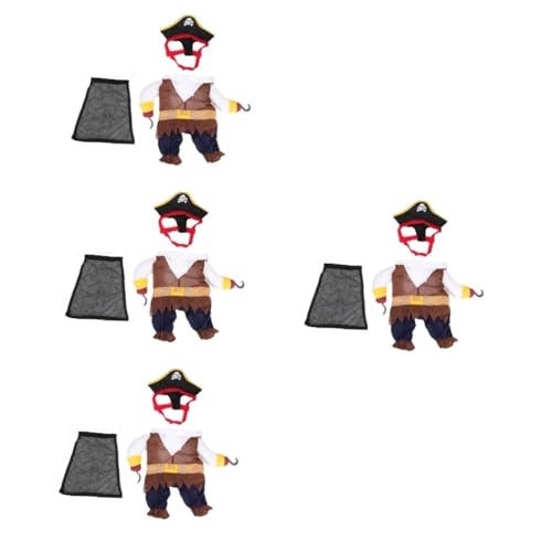 Angoily 4 Sets Hunde-Halloween-kostüm Mit Piratenthema Hunde-Cosplay Verschleißfeste Modische Hundekleidung Für Die Halloween-Party Angoily 4 Sets Hunde-Halloween-kostüm Mit Piratenthema Hunde-Cosplay Verschleißfeste Modische Hundekleidung Für Die Halloween-Party von Angoily