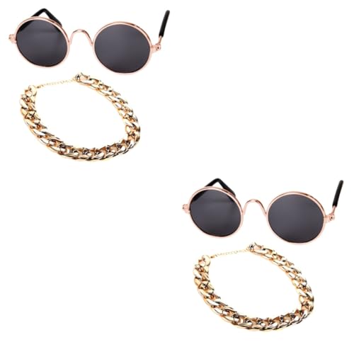 Angoily 4 Stück Haustier-Goldkette Trendige Halskette Modeaccessoires Für Haustiere Brillenkette Haustierschmuck Haustierzubehör Halsketten Hund Goldkette Eine Brille Tragen Sonnenbrille Angoily 4 Stück Haustier-Goldkette Trendige Halskette Modeaccessoires Für Haustiere Brillenkette Haustierschmuck Haustierzubehör Halsketten Hund Goldkette Eine Brille Tragen Sonnenbrille von Angoily