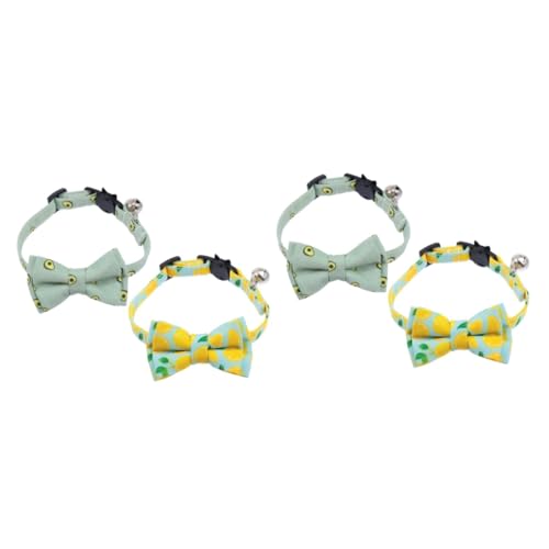 Angoily 2sets Katzenhalsband Kätzchenhalsband Haustier Katzenglocke Komfortabel Und Einstellbar Für Katzen 2 Stücke * 2 von Angoily