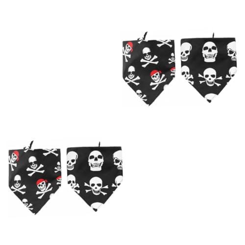 Angoily 4 Stück Haustier-Schädel-Dreiecksschal Halloweenkostüm Halloween-Haustierkostüm Welpe Hundelätzchen Halsschmuck für Haustiere der Hund schmücken Halsband Polyester Angoily 4 Stück Haustier-Schädel-Dreiecksschal Halloweenkostüm Halloween-Haustierkostüm Welpe Hundelätzchen Halsschmuck für Haustiere der Hund schmücken Halsband Polyester von Angoily