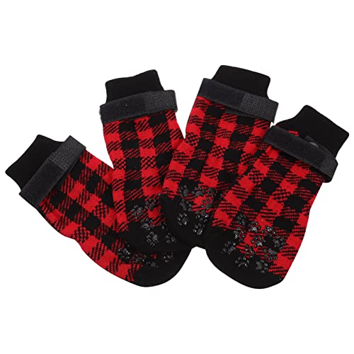 Angoily Socken für Haustiere Weihnachtsmotiv 4er-Pack Hundesocken Warm und Bequem für Hunde Angoily Socken für Haustiere Weihnachtsmotiv 4er-Pack Hundesocken Warm und Bequem für Hunde von Angoily