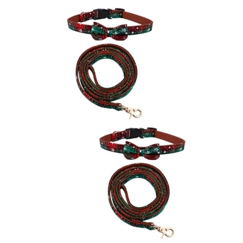Angoily 4 Stück Haustierhalsband Hundeleine Leine für Welpen Hund Halsband Riemen Hundehalsband Verstellbarer Kragen Weihnachtskragen einstellbar Gürtel Kettenblatt Haut Angoily 4 Stück Haustierhalsband Hundeleine Leine für Welpen Hund Halsband Riemen Hundehalsband Verstellbarer Kragen Weihnachtskragen einstellbar Gürtel Kettenblatt Haut von Angoily