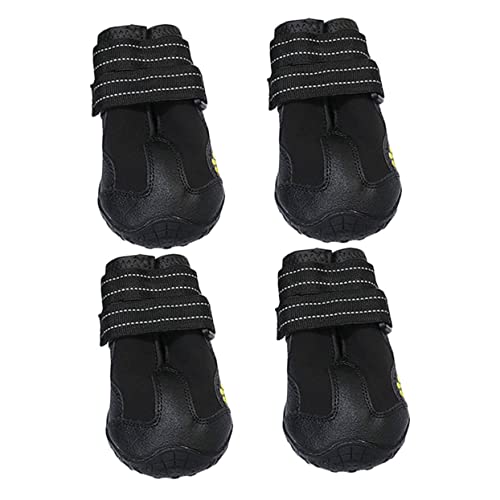 Angoily 4 Stück Haustierschuhe Outdoor-hundestiefel Outdoor-Schuhe Für Haustiere Anti-Haustier-Stiefel Hundeschuhe Aus Gummi Stiefel Für Haustierhunde Schuhschutz Draussen Tuch von Angoily