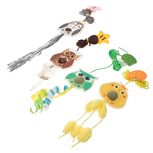 Angoily Interaktives Katzenspielzeug 4 Stück Hängende Katzenspielzeuge Mit Quietschgeräuschen Spielzeug Für Kinder Interaktives Katzenleckerli-Spielzeug Mit Angoily Interaktives Katzenspielzeug 4 Stück Hängende Katzenspielzeuge Mit Quietschgeräuschen Spielzeug Für Kinder Interaktives Katzenleckerli-Spielzeug Mit von Angoily
