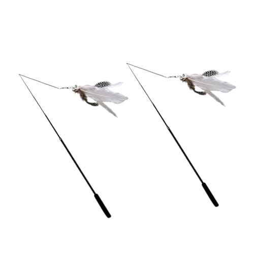 Angoily 4stücke Katzenangel Spielzeug Mit Teleskopierbarem Stab Lang Aus Carbonfaser Mit Weißem Federdesign Interaktives Spielzeug Für Katzen Bewegung Und Spaß Angoily 4stücke Katzenangel Spielzeug Mit Teleskopierbarem Stab Lang Aus Carbonfaser Mit Weißem Federdesign Interaktives Spielzeug Für Katzen Bewegung Und Spaß von Angoily