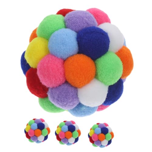 Angoily 4 Stück Katzenball Jagdball Für Haustiere Katze Trainiert Ball Kätzchenkratzer Knisterball Für Katzen Katzenglockenkugeln Gitter-Jingle-Kugeln Katzenbedarf Drinnen Plüsch Sportball Angoily 4 Stück Katzenball Jagdball Für Haustiere Katze Trainiert Ball Kätzchenkratzer Knisterball Für Katzen Katzenglockenkugeln Gitter-Jingle-Kugeln Katzenbedarf Drinnen Plüsch Sportball von Angoily