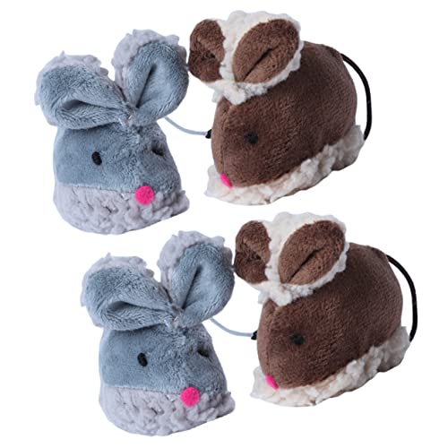 Angoily 4 Stücke Katze Mäuse Spielzeug Plüsch Interaktive Für Indoor Katzen Baby Katze Spielzeug Angoily 4 Stücke Katze Mäuse Spielzeug Plüsch Interaktive Für Indoor Katzen Baby Katze Spielzeug von Angoily