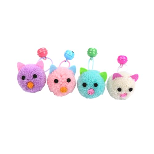Angoily 4 Stück Katzenspielzeug Maus Kauspielzeug für Haustiere bissfeste Katzenminze-Spielzeuge Kätzchen Plüsch Plüschtier Katzenpuppenspielzeug Haustier-Maus-Spielzeug kauen Katze Maus von Angoily