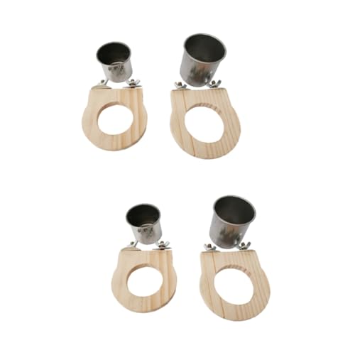 Angoily 4-teiliges Upgrade-Set Für Ihren Vogelkäfig Mit Futternäpfen Und Wassernapf Für Vögel Geeignet Für Nymphensittiche Conure-sittiche von Angoily
