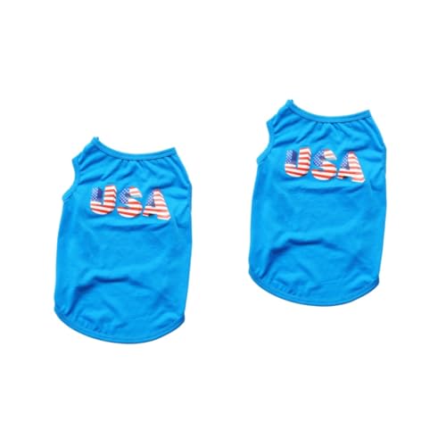 Angoily 4 Stück Sommerblusen Sommerkleidung Für Hunde Sommeroutfits Us-Kleidung Hundeweste Aus Baumwolle Katze-usa-Shirt Outdoorbekleidung Welpenweste Welpen-Outfits Partykleidung Angoily 4 Stück Sommerblusen Sommerkleidung Für Hunde Sommeroutfits Us-Kleidung Hundeweste Aus Baumwolle Katze-usa-Shirt Outdoorbekleidung Welpenweste Welpen-Outfits Partykleidung von Angoily