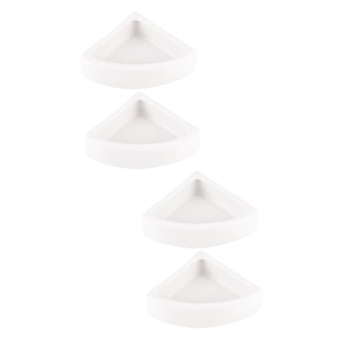 Angoily 4 Schleichtiere Tierische Schale Tierbedarf Zubringer Speiseteller Butter Weiß von Angoily