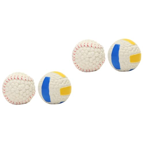 Angoily 2sets Haustier Hund Hund Kauen Spielzeug Latex Zahnen Spielzeug Hund Biss Widerstand Volleyball Tennis Spielzeug 2 Stücke * 2 Angoily 2sets Haustier Hund Hund Kauen Spielzeug Latex Zahnen Spielzeug Hund Biss Widerstand Volleyball Tennis Spielzeug 2 Stücke * 2 von Angoily