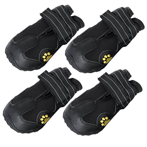 Angoily 4-teiliges Hundeschuh-Set Schneestiefel Für Hunde Warm Größe 7 Schwarz Angoily 4-teiliges Hundeschuh-Set Schneestiefel Für Hunde Warm Größe 7 Schwarz von Angoily