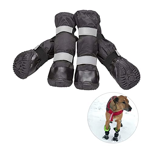 Angoily 4 Stück Haustierschuhe Hundestiefel Schuhe Für Hunde Stiefel Für Hunde Hundeschuhe Haustier Hund von Angoily