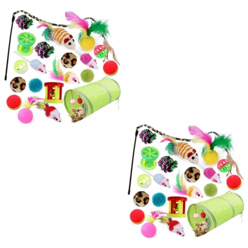Angoily Spielzeuge 42 STK Spielzeug Scrump Plüsch Katzen-Teaser Haustierzubehör Kombination Kätzchen Spielzeug Für Haustiere Angoily Spielzeuge 42 STK Spielzeug Scrump Plüsch Katzen-Teaser Haustierzubehör Kombination Kätzchen Spielzeug Für Haustiere von Angoily