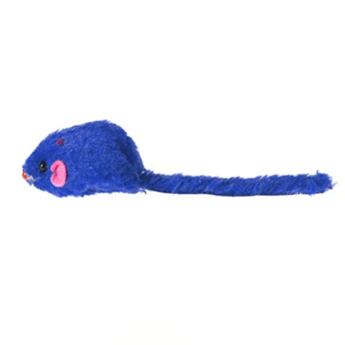 Angoily 5 Pcs Spielzeug Realistische Mäuse Haustier Spielzeug Quietschende Funktion Helle Bunte Plüsch Mäuse Mental Für Katzen von Angoily