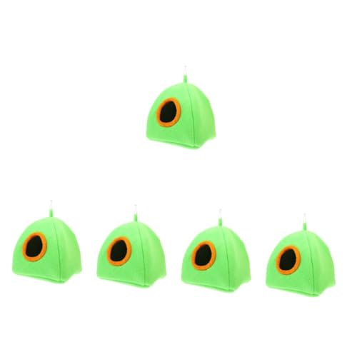 Angoily 5 Stücke Hamster Versorgung Chinchilla Versorgung Hamster Bett für Komfortable Atmungsaktive Hideout Angoily 5 Stücke Hamster Versorgung Chinchilla Versorgung Hamster Bett für Komfortable Atmungsaktive Hideout von Angoily