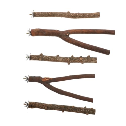 Angoily Papagei Spielständer 5 Stück Holz Stehende Stöcke Vogel Barsch Papagei Stand Pol Haustier Spielzeug Vogel Schleifen Stangen Angoily Papagei Spielständer 5 Stück Holz Stehende Stöcke Vogel Barsch Papagei Stand Pol Haustier Spielzeug Vogel Schleifen Stangen von Angoily