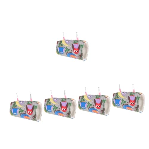 Angoily 5St Papageien-Tunnel-Hängematte Igel Zubehör Spielzeug für Haustiere Rohr Spielzeuge Frettchen Röhre Zubehör für Frettchenkäfige Hamster Pipeline Kleiner Papagei Kleine Tiere von Angoily