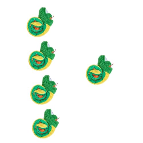 Angoily 5st Schlangen Spielzeug Schnüffeln Hunde-Puzzle-Matte Kauspielzeug Für Hunde Hundepuzzlespielzeug, Iq-Training Weiches Welpenspielzeug Quagsire Plüsch Fehlende Nahrung Gummi Snack von Angoily