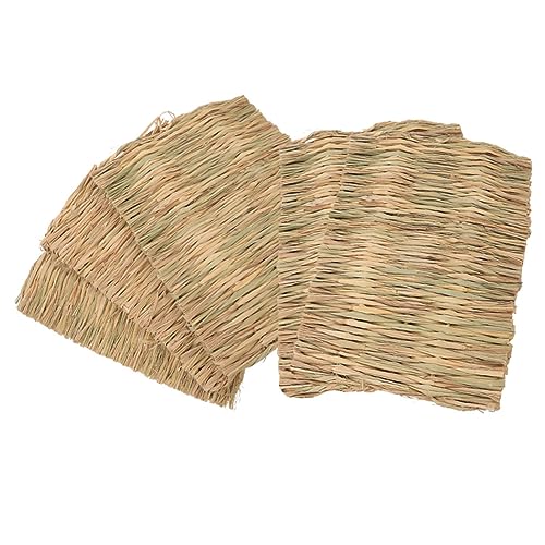 Angoily 5St Gewebte Matte aus Naturrasen Kaninchenmatte Schlafmatten matratzenschoner kleines Tier Grasmatte für Kaninchen atmungsaktiv Schlafkissen kleine Käfigmatte kleines Haustier Angoily 5St Gewebte Matte aus Naturrasen Kaninchenmatte Schlafmatten matratzenschoner kleines Tier Grasmatte für Kaninchen atmungsaktiv Schlafkissen kleine Käfigmatte kleines Haustier von Angoily
