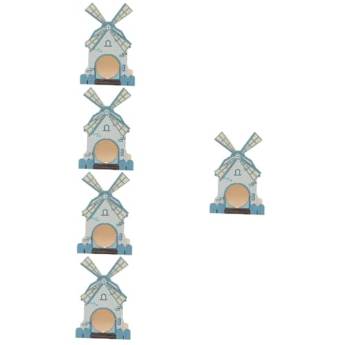 Angoily 5st Hamster-windmühlenhaus Spielzeug Haushalt Hölzern Hamsternest von Angoily