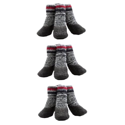 Angoily 3er-Set Hundesocken Gepolsterte Haustiersocken Für Aktivitäten 2 Paar X 3 von Angoily