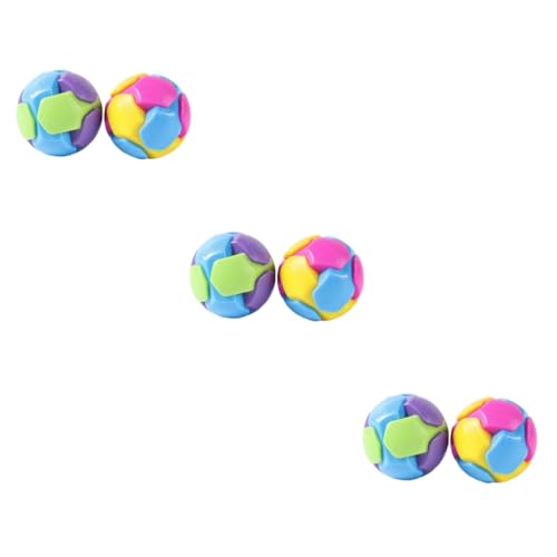 Angoily 6 STK Backenzaun-Ball Für Haustiere Spielzeuge Kauspielzeug Für Haustiere Interaktive Gummibälle Bälle Für Hunde Haustierzubehör Hundebälle TPR Weichkleber Bissfest Psm von Angoily