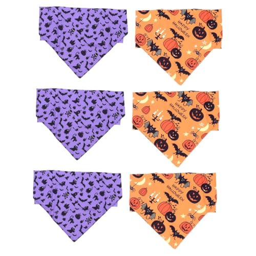 Angoily 6 STK Haustier Hund Dreieck Handtuch Haustier-Halloween-Speichel-Schal Halloween-Hundehalsband handtücher Haustier-Dreieck-Handtuchschal Haustier Hund Schal Hündchen binden Seil Angoily 6 STK Haustier Hund Dreieck Handtuch Haustier-Halloween-Speichel-Schal Halloween-Hundehalsband handtücher Haustier-Dreieck-Handtuchschal Haustier Hund Schal Hündchen binden Seil von Angoily