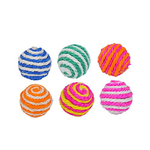 Angoily Haustierspielzeug 6er-Pack Katzenspielzeug Sisalbälle Interaktives Katzenspielzeug Kätzchen-Teaser Katzen-Teaser-Spielzeug Angoily Haustierspielzeug 6er-Pack Katzenspielzeug Sisalbälle Interaktives Katzenspielzeug Kätzchen-Teaser Katzen-Teaser-Spielzeug von Angoily