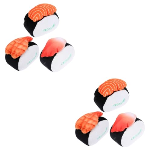 Angoily 6 STK Katzen-Sushi-Spielzeug Katzenminze Plüschtier Spielzeug Für Hund Katzenbeißspielzeug Scrump Plüsch Katzenminze Katze Kauspielzeug Haustier DIY Abspielen Behaart Angoily 6 STK Katzen-Sushi-Spielzeug Katzenminze Plüschtier Spielzeug Für Hund Katzenbeißspielzeug Scrump Plüsch Katzenminze Katze Kauspielzeug Haustier DIY Abspielen Behaart von Angoily