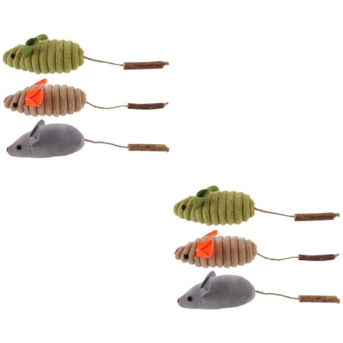 Angoily 2 Sets Spielzeug Für Katzen Interaktives Kätzchenspielzeug Mäusespielzeug Für Katzen Kauspielzeug Für Katzen Bleiben Sie 3 Stück * 2 Angoily 2 Sets Spielzeug Für Katzen Interaktives Kätzchenspielzeug Mäusespielzeug Für Katzen Kauspielzeug Für Katzen Bleiben Sie 3 Stück * 2 von Angoily