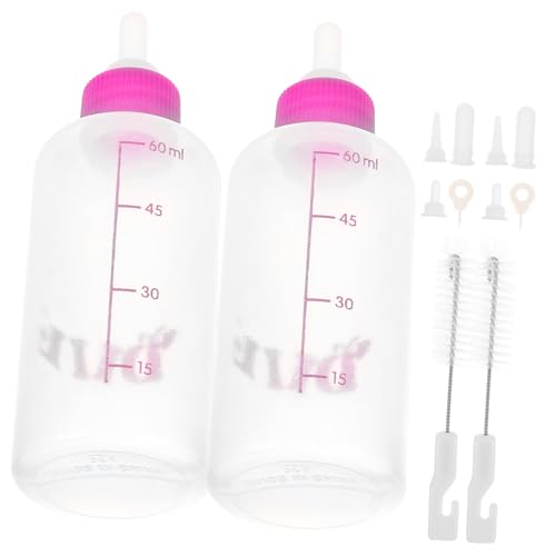 Angoily 6 STK Nuckelflasche Babyflasche Aus Silikon Katzenfutter Flaschen Medizinische Milchflaschen Babyflaschen Für Neugeborene Pflegeset Für Kätzchen Haustier Kieselgel Geschirr Welpen von Angoily