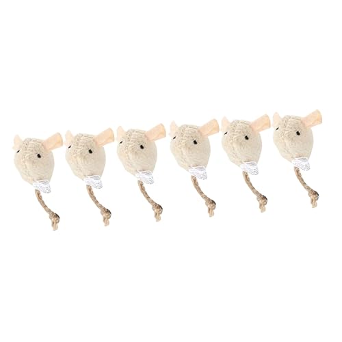 Angoily 6 STK Plüschratte Figurenspielzeug Fell Kinderspielzeug katzenspielzeug Spielzeug für Kätzchen Kidcraft-Spielset Spielzeug für Kinder Plüschmäuse Mäuse Spielzeug DREI Katzen-Teaser Angoily 6 STK Plüschratte Figurenspielzeug Fell Kinderspielzeug katzenspielzeug Spielzeug für Kätzchen Kidcraft-Spielset Spielzeug für Kinder Plüschmäuse Mäuse Spielzeug DREI Katzen-Teaser von Angoily